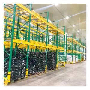 Quality 1-2 Pallets Width Corrosion Protection Roll Back Pallet Racks For Warehouse Storage for sale
