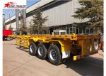 3 Axles 40t Container Skeletal Trailer Multi Function For Chemical Tanker