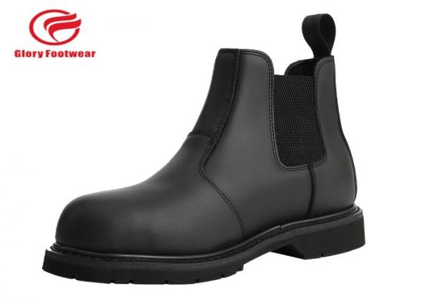 Buy Rubber Sole  Fashion Working Goodyear Welt Safety Shoes Plastic Toe With Genuine Leather at wholesale prices