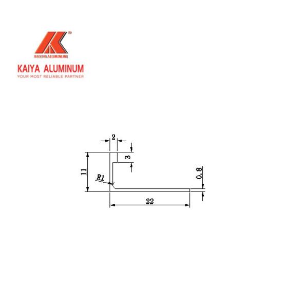 Matte Silver 27cm Square Tile Decorative Aluminum Trim Anodized