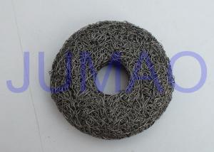 China Overall Rigidity Knitted Mesh Filters High Strength Round With Hole In Center on sale
