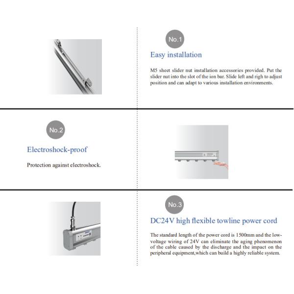 AP-AB1206 Industrial Ionizer Static Electricity Eliminator 30Hz For Printing Press