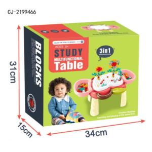 Multifunction Plastic Educational Toys Building Block Table 56 * 30 * 27CM