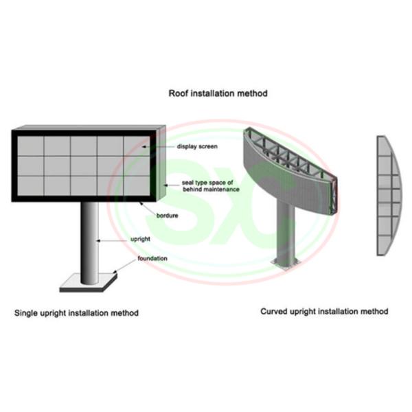P10 Led Video Wall Panels Curtain , Fixed Advertising Led Display Screen 1R1G1B