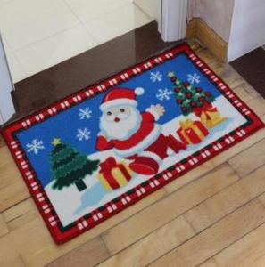 Quality Happy Christmas Anti Slip Bath Floor Mat In Nylon Material, Best Gift For Kids,Size 40*60CM for sale