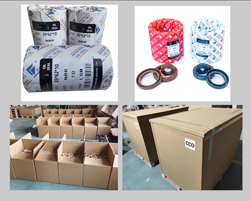 Leak Proof Brown FKM Oil Seal Rubber EC TC SB Oil Seals for Reducer and Car 35*8 mm