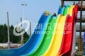 Quality High Speed Fiberglass Water Slides / Adult Water Plastic Slide for Adventure Water Park for sale