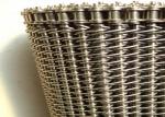 Stainless Steel Flat Wire Mesh Spiral Woven Decorative Mesh For Architecture