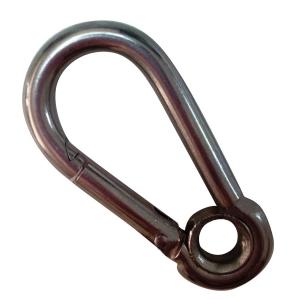 Customized Stainless Steel Snap Hooks With Eyelet Galvanized Finish Eyelet