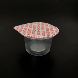 Quality PP Unique Shape Transparent Round Plastic Container Plastic Cup 100ml Snack Jelly for sale