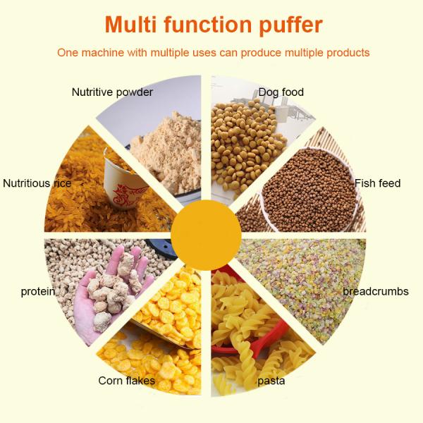 Chocolate Jam Peanut Butter Sandwich Core Filled Rice Cracker Puffed Snack Food Production Line Processing Equipment
