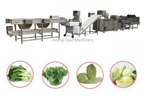 Quality Automatic Salad Production Line Leaf Vegetable Cutting And Washing Production Line for sale