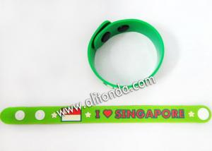 China New Manufacturers Selling Custom Silicone Wrist Band , Cheap Debossed Color Fill in Silicone Wristband with Your Logo on sale