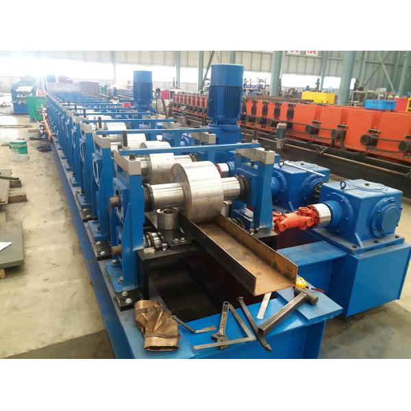 U Section Post Roll Forming Machinery Match With Guardrail With Punching Devices