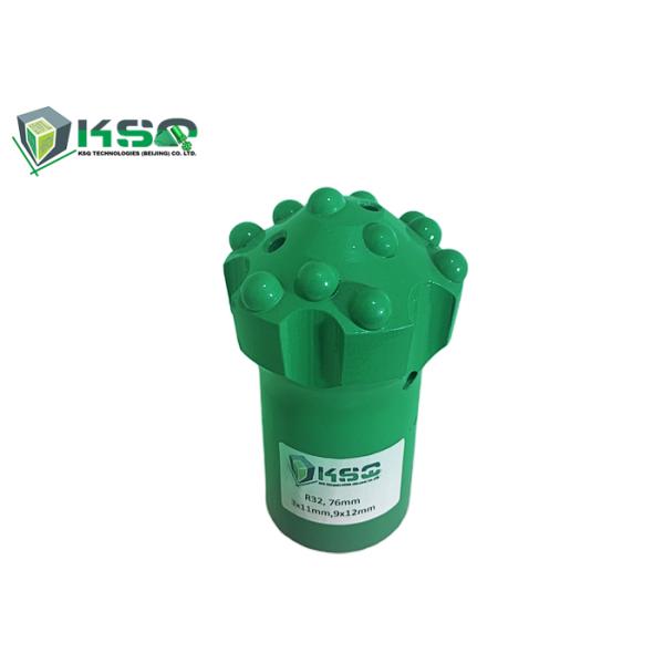 R32 76mm Rock Drill Bits Spherical Button Drill Bit High Grade Material