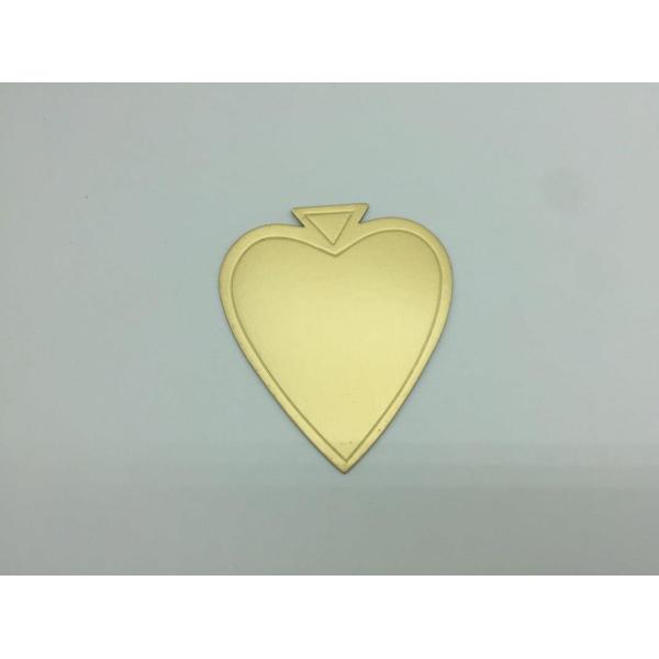 Embossed Foil Scalloped Heart Shaped Cake Boards Moisture Proof Anti - Curl