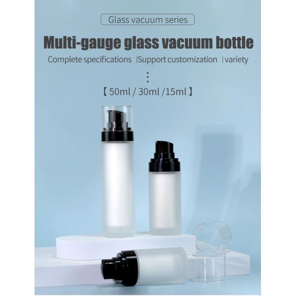 Skincare Cream Pump Bottle Transparent Round PET Bottles With Cap