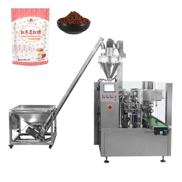 Penumatic Doypack Premade Bag Packaging Machine 2.3KW Stand Up Pouch Filling Sealing