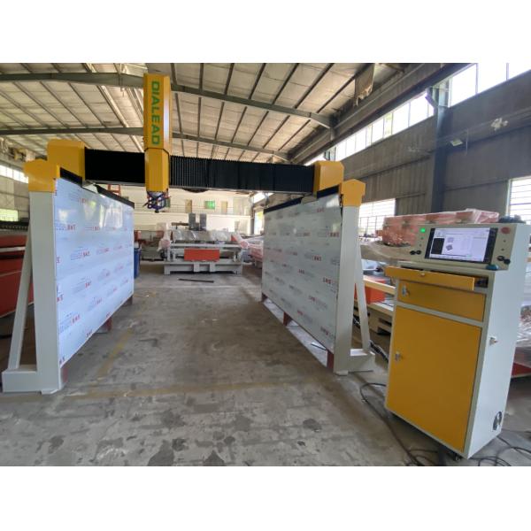 Bridge Type CNC Stone Engraving Machine 7.5kw For Large Workpiece
