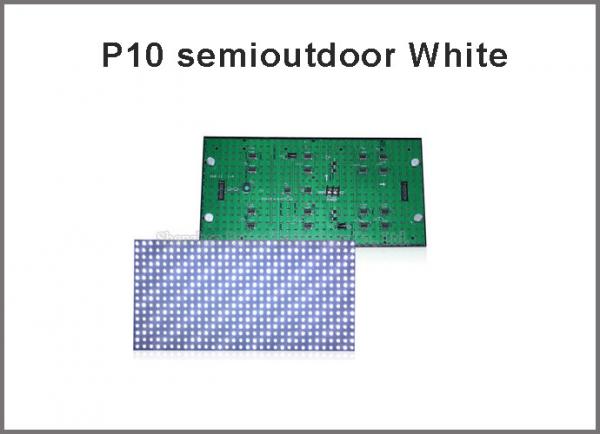 Semi-Outdoor DIY LED Display P10 White Color LED Display Module message display screen