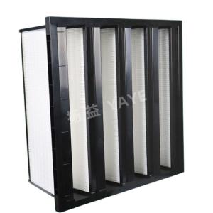 Quality ABS Frame V Type Air Filter 0.4um HVAC System Air Filter Custom for sale