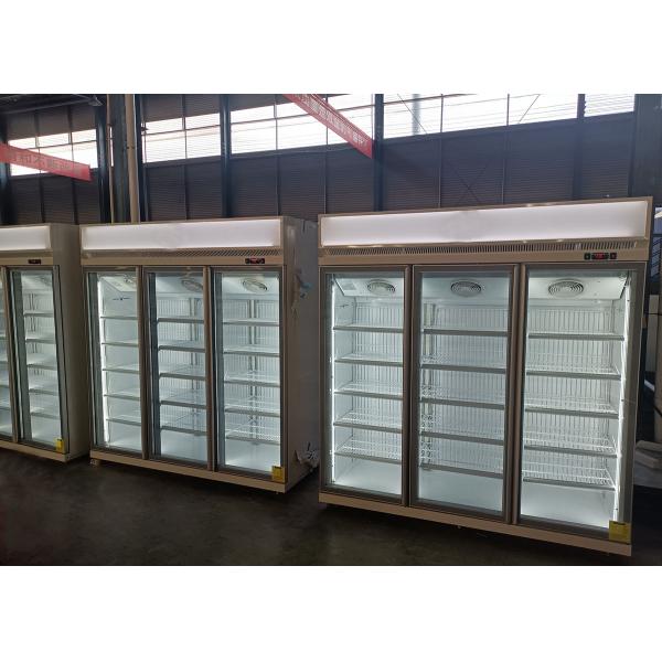 R404a 1260L Triple Glass Door Merchandiser Freezer