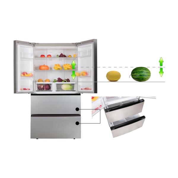 Three Temperature French Fridge Freezer Highly Moisture Retention Technology