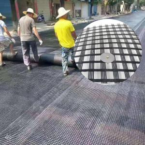Quality Industrial Design Style 100KN Glass Fiber Geogrid Reinforce Driveways Highways and Roads for sale