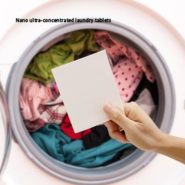 Bio Washing Machine Detergent Sheets White Laundry Sheets Eco Friendly
