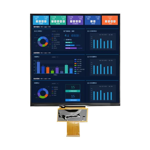 7.6-Inch IPS Square TFT LCD Display - 1000 Nits Brightness, 800x800 Resolution, MIPI Interface