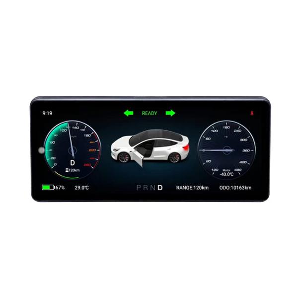 Tesla Model 3 Car LCD Instrument Panel 32GB Dashboard Gauge Cluster 8.8 Inch