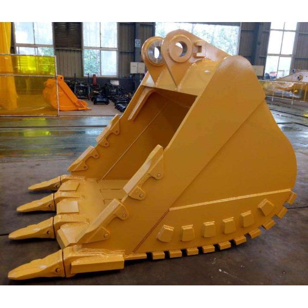 Hitachi ZX350 2.2 CBM ZX470 3.2 CBM Standard Rock Excavator Bucket With Holes 50 Mm