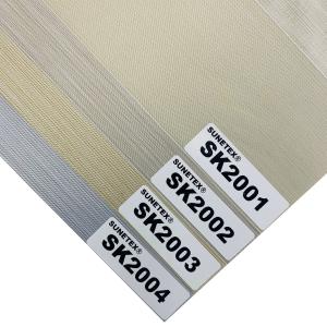 Quality Double Layer Day And Night Blind Zebra Curtain Fabric Roll Length 50m for sale