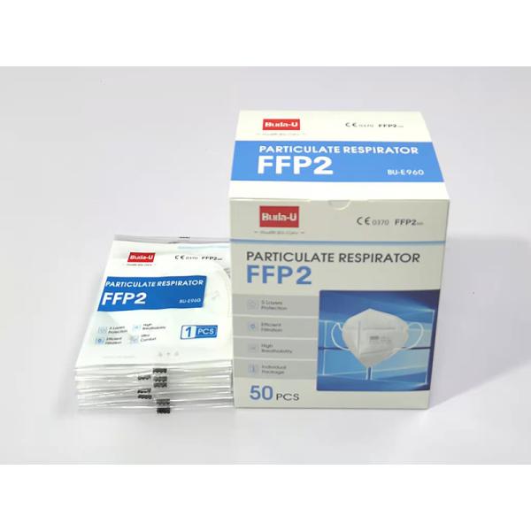 BU-E960 Adult FFP2 Face Masks With Ear Loops CE Certification And Device Listed