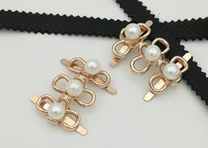 Quality Big Pearl Zinc Alloy Buckle 35*2MM 5.3g Easy To Assemble Environmental Plated for sale