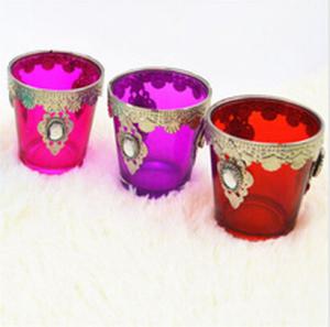 Quality wholesale glass candle for wedding decoration for sale