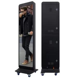 Quality 96x96 Pixels Smart LED Poster Display 640*1600 P4 Indoor 3840hz for sale