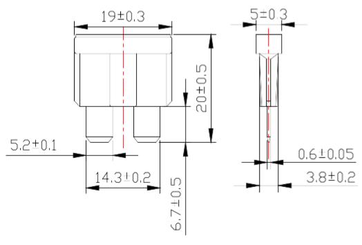 DFN-E Series 80VDC Dissmann Fuse As Replacement For Littelfuse 299 Series