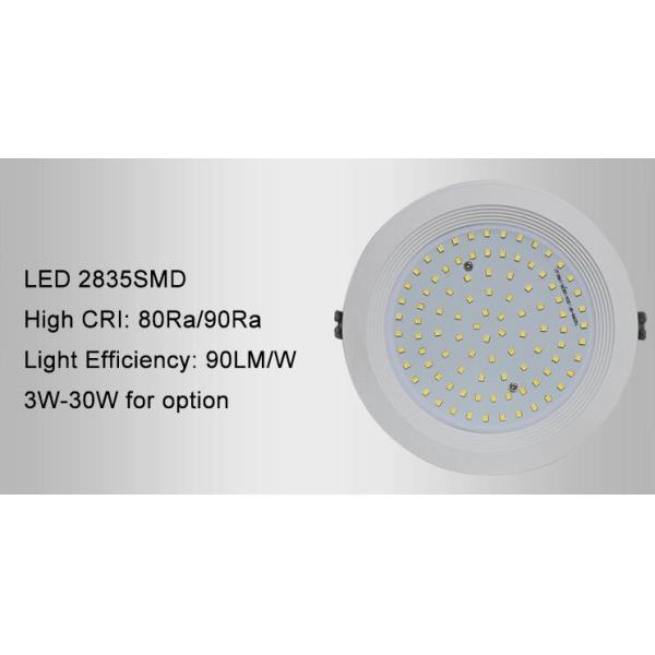 9W Indoor LED Ceiling Downlights Recessed Mounted 900LM 6000K 3 - 5 Years Warranty