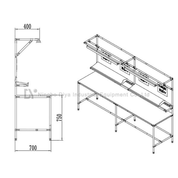 Oil Resistant Heavy Duty Industrial Workbench With ISO9001 Certification