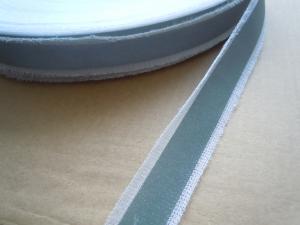 Quality Light Silver Reflective Clothing Tape 100% Polyester dark grey reflective tape , fabric reflective tape for sale