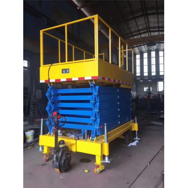 Motorized Wheel Walk Explosion Proof Valves Hydraulic Mobile Portable Scissor Lift