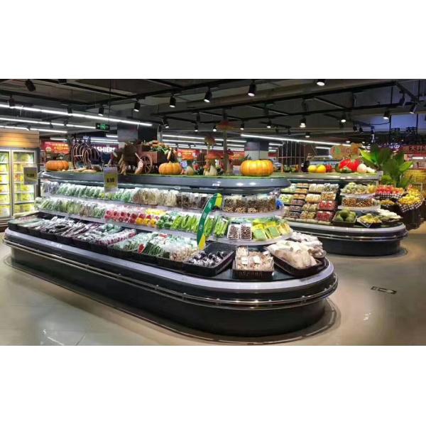 4 Sides Open Patisserie Display Fridge With 3 Layers Of Adjustable Shelving