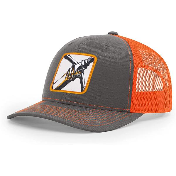 Richardson 112 Style Cotton Structured Mesh Trucker Caps With Woven Patch