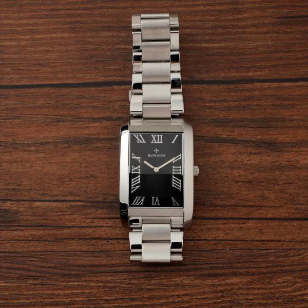 44mm Diameter Men'S Quartz Watch Custom With Stainless Steel Band
