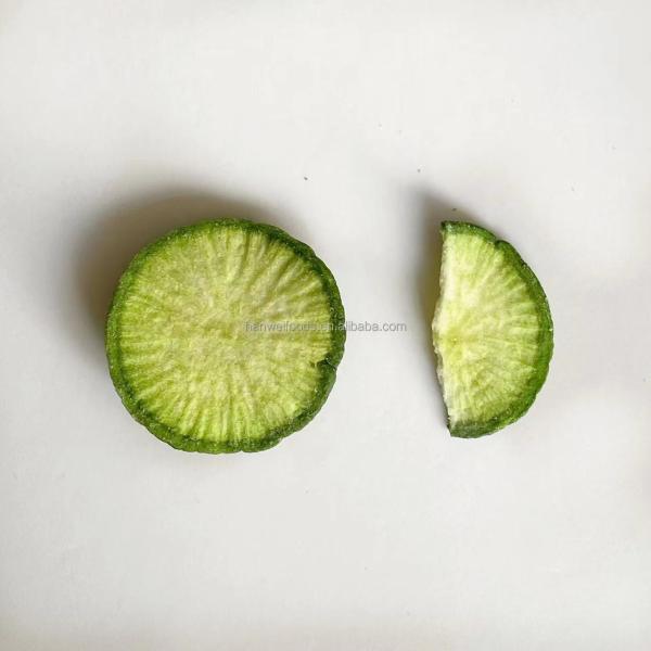 Low Temperature Vacuum Fried Vegetable Chips Crispy Green Radish Healthy Green Turnip