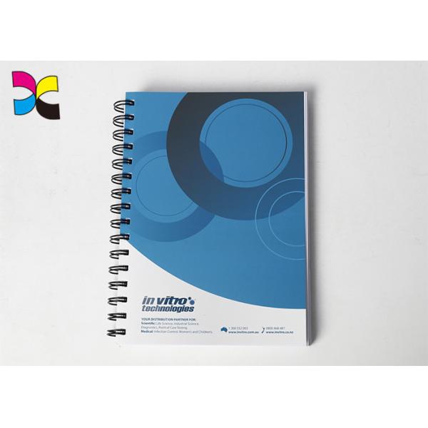 Student Spiral Notebook Printing Custom Coated Woodfree Paper Eco Friendly