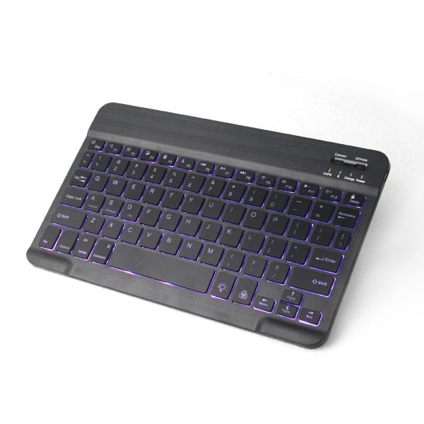 Universal Slim Rechargeable Portable Bluetooth Keyboard With Backlight