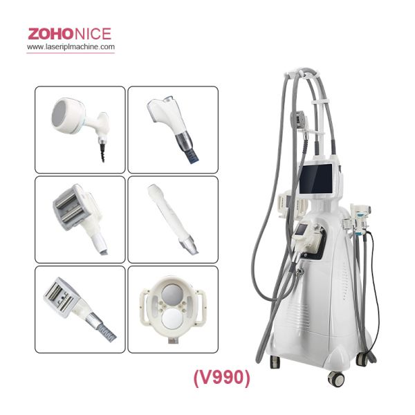 4in1 Face Lifting 360 Roller EMS Vacuum RF Gold Fingers Body Sculpting Machine
