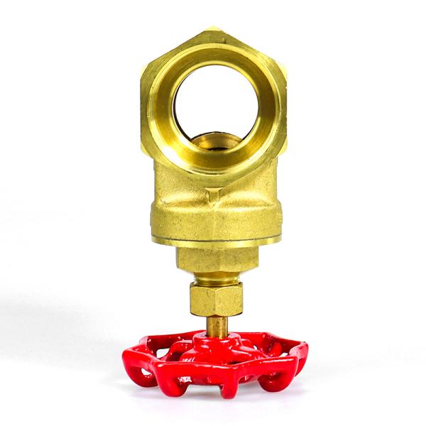 BSPT Thread Brass Gate Valve With Manual Handle Knife Valve